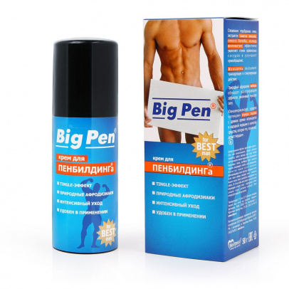Крем для увеличения пениса Big Pen для мужчин, 50 г.