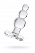 Анальная втулка Sexus Glass, стекло, прозрачная, 10,5 см, Ø 3,5 см (арт. 912178)