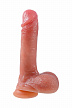 Вибратор-пульсатор реалистичный, Mr.Baton, RealMotion, силикон, 23см, Ø4 (арт. 691010)