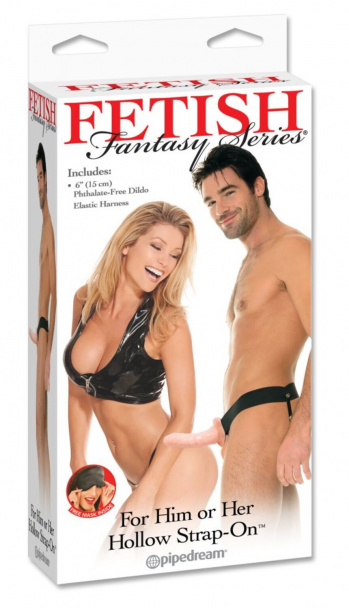 Страпон (телесный) полый для новичков Fetish Fantasy