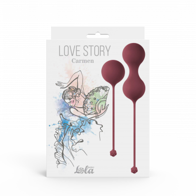 Набор вагинальных шариков Love Story Carmen Wine Red