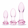 Анальный тренировочный набор из стекла ROSEBUD BUTT PLUG SET