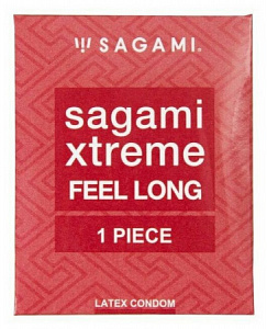 Презервативы Sagami Xtreme Feel Long, ультрапрочные, латекс, 19 см, 5,3 см