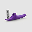 Фаллоимитатор Strap-on-me MULTI ORGASM DILDO c стимуляцией клитора и вибрацией L, фиолетовый