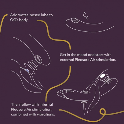 Стимулятор G-точки Womanizer OG c технологией Pleasure Air и вибрацией фиолетовый