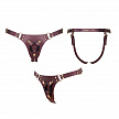 Пояс для страпона Strap-on-me HARNAIS SIMILI GENEROUS, One Size, баклажан