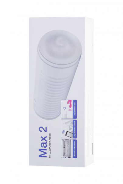 Мастурбатор нереалистичный LOVENSE Max 2, белый, 24 см (арт. LE-01)