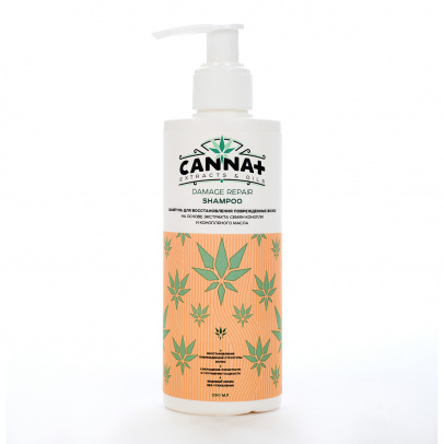 Шампунь для поврежденных волос с кератином CANNA+ Damage Repair Shampoo 250 мл
