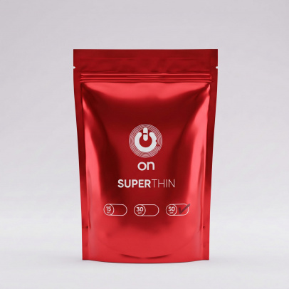 Презервативы On, super thin, ультратонкие, 18,5 см, 5,4 см, 50 шт.