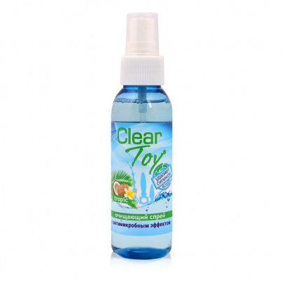 Очищающий спрей  "CLEAR TOY TROPIC" с антимикробным эффектом, 100 мл.