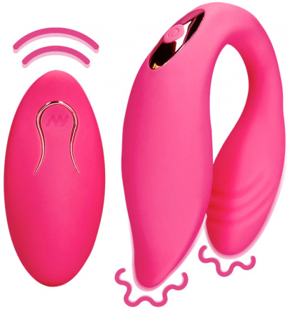 Парный вибромассажер Couple Toy with Remote Control с пультом управления (розовый)