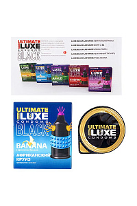 Презервативы Luxe, black ultimate, 18 см, 5,2 см, 1 шт. (ароматы в ассортименте)