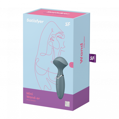 Вибромассажер Satisfyer Mini Wand-er, серый, 16 см (арт. 4044224)