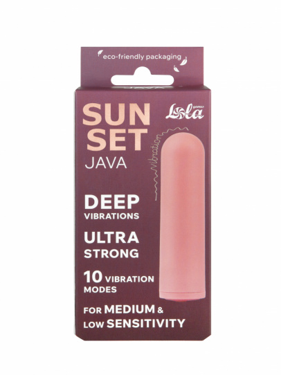 Перезаряжаемая Вибропуля Java Sunset Pink (арт. 9705-02lola)
