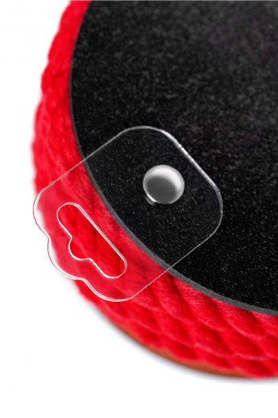 Веревка для шибари Пекадо БДСМ (Pecado BDSM), на катушке, хлопок, красная, 10 м, Ø 8 мм (арт. 06413)