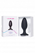Анальная втулка LOVENSE Hush 2 (L), силикон, черная, 12,1 см