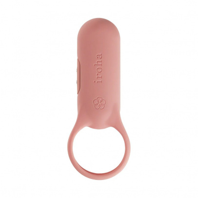 Эрекционное кольцо iroha paiRING+ Coral Pink с усиленной вибрацией