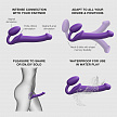 Гибкий страпон Strap-on-me Semi-Realiste, фиолетовый, M