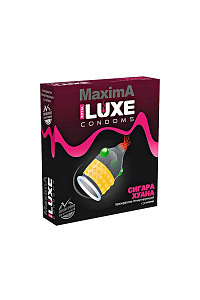 Презервативы Luxe maxima, 18 см, 5.2 см, 1 шт. (рельефы в ассортименте)