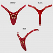 Пояс для страпона Strap-on-me HARNAIS SIMILI FABULOUS, красный