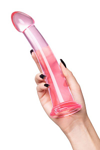 Нереалистичный фаллоимитатор Jelly Dildo Toyfa Basic, TPE, розовый