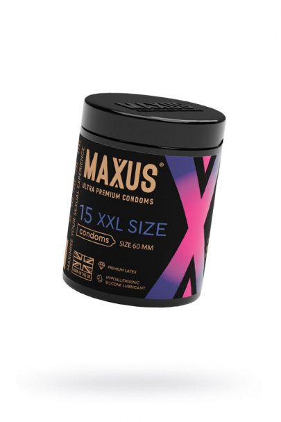 Презервативы Максус Икс-Икс-Эл (Maxus XXL), латекс, 20 см, Ø 6, кейс в подарок