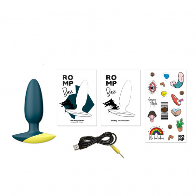 Анальная вибровтулка Romp Bass, зеленая, 10,3 см (арт. RP281SG8)