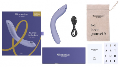 Стимулятор G-точки Womanizer OG c технологией Pleasure Air и вибрацией, сиреневый (арт. WZ171SG6)