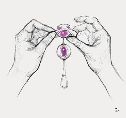 Gvibe Geisha Balls 2  - Шарики для тренировки интимных мышц, 3 см (розовый)