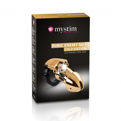 Электростимулятор Пояс верности Mystim Pubic Enemy No 1 - Gold Edition