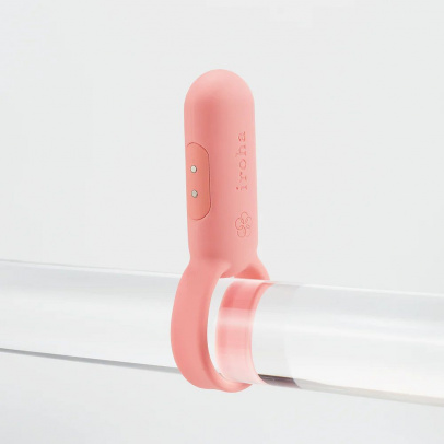 Эрекционное кольцо iroha paiRING Coral Pink с вибрацией