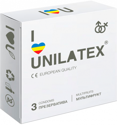 Презервативы фруктовые Unilatex Multifruits 3 шт
