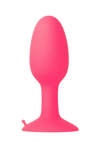 Анальная втулка Toyfa POPO Pleasure, со стальным шариком внутри, силикон, розовая, 10,5 см,  Ø4,2 см (арт. 731309)