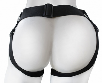 Пояс glamur black с 2-мя насадками d 40 мм, l 145 мм и  d 42 мм, l 182 мм, арт. 330803