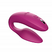 Вибратор для пар We-Vibe Sync 2 розовый, в комплекте батарейка для пульта