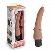 Тонкий анальный массажер 7" Slim Anal Realistic Vibrator мокка