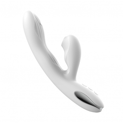 Вибратор BeYourLover Eria с вакуумной стимуляцией, функцией tapping и нагревом (арт. S106B)