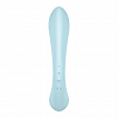 Гибкий вибратор-кролик 2 в 1 Satisfyer Triple Oh, голубой, 24 см (арт. 4018225)