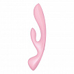 Гибкий вибратор-кролик 2 в 1 Satisfyer Triple Oh, розовый, 24 см (арт. 4018249)