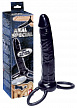 Насадка двойное проникновение с подхватом мошонки Anal Special black