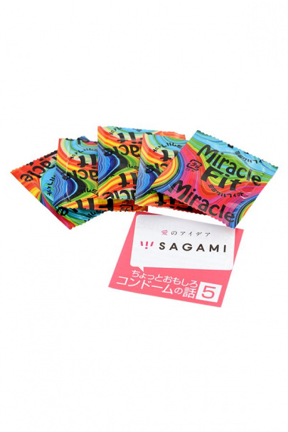 Презервативы Sagami Miracle Fit облегающие 5 шт.