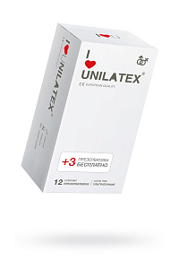 Презервативы Unilatex Ultrathin, латекс, ультратонкие, 19 см, Ø 5,4 см