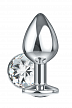 Большая анальная пробка Diamond Clear Sparkle XL 4028-02lola