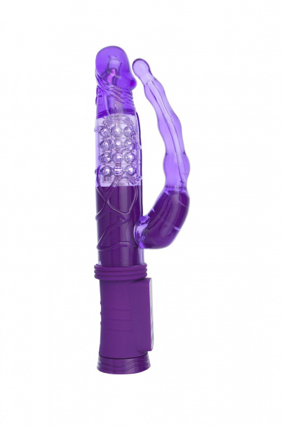 Анально-вагинальный вибратор A-Toys by TOYFA High-Tech fantasy, TPR, фиолетовый, 22 см