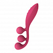 Тройной вибромассажёр Satisfyer Tri Ball 1, красный