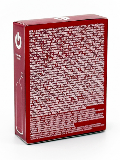 Презервативы ON) Супер Тонкие, 3 шт