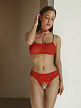 Трусики красные с доступом и бантом сзади (Easy to love) L/XL (46-48)