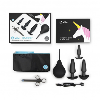 Набор для анального секса - подготовка и обучение B-Vibe Anal Education Set Black