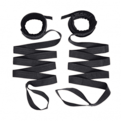 Набор бондажа для пары Bondage Bed Strap & Flogger Kit