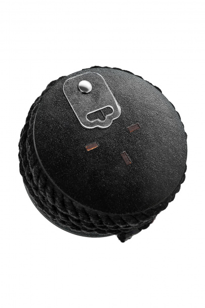 Веревка для шибари Пекадо БДСМ (Pecado BDSM), на катушке, хлопок, черная, 5 м, Ø 8 мм (арт. 06312)